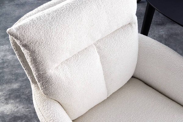 Designová otočná židle Maddison bílá