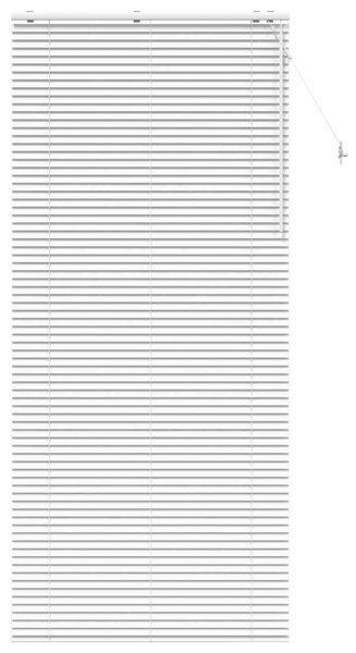 Venet školní žaluzie Bílá 100 x 250 cm 35 mm Masivní paulovnie