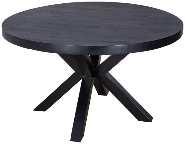 JÍDELNÍ STŮL, mangové dřevo, černá, 130/130/76 cm P & B - Jídelní stoly, Online Only