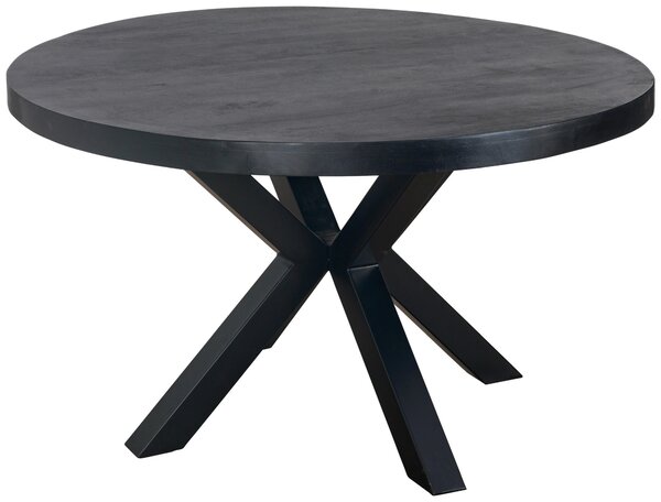 JÍDELNÍ STŮL, mangové dřevo, černá, 130/130/76 cm P & B - Jídelní stoly, Online Only