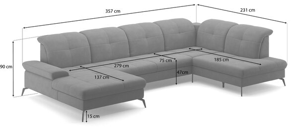SEDACÍ SOUPRAVA, textil, kůže, curry žlutá Sit & More - Sedací soupravy, Online Only