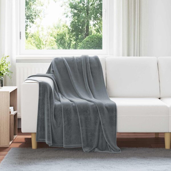 Dekorační deky 6 pcs Tmavě šedá 130 x 150 cm Fleece