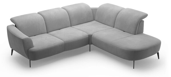 ROHOVÁ SEDAČKA, textil, šedá Sit & More - Sedací soupravy, Online Only