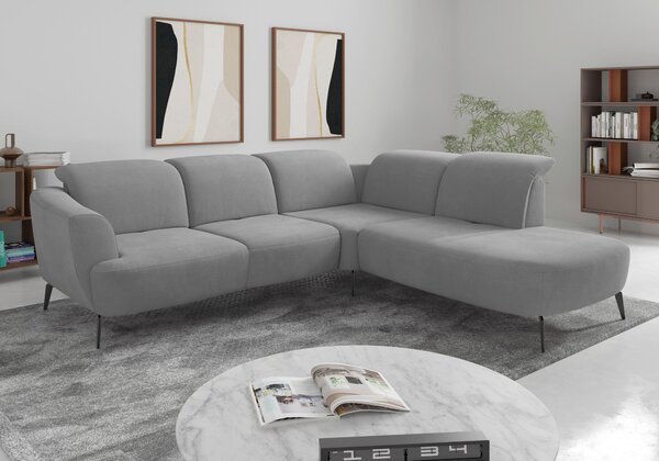 ROHOVÁ SEDAČKA, textil, šedá Sit & More - Sedací soupravy, Online Only