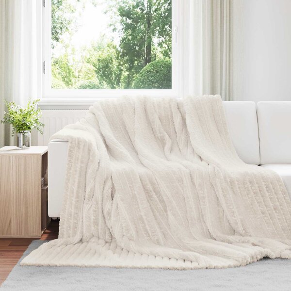 Dekorační deky 6 pcs Krémová 270 x 240 cm Fleece