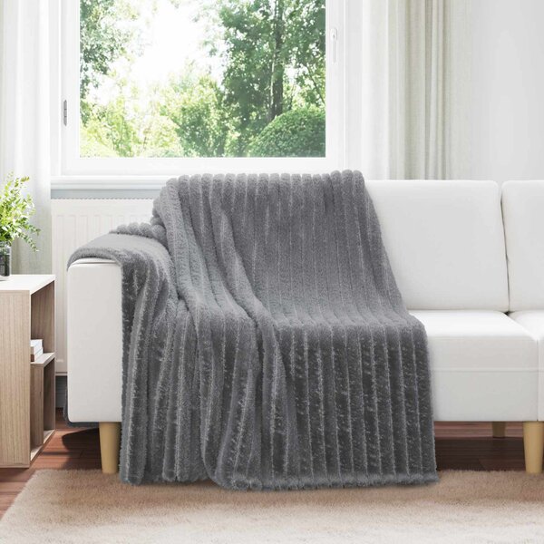 Dekorační deky 6 pcs Tmavě šedá 200 x 150 cm Fleece