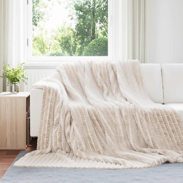 Dekorační deky 6 pcs Béžová 240 x 220 cm Fleece