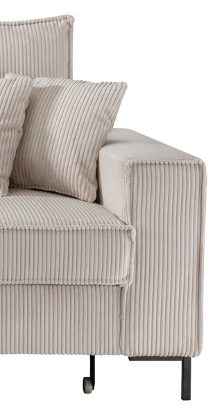 ROHOVÁ SEDAČKA, textil, béžová P & B - Sedací soupravy, Online Only