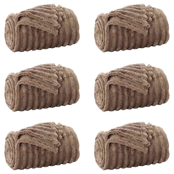 Dekorační deky 6 pcs Velbloudí 150 x 130 cm Fleece