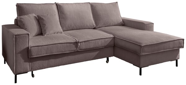 ROHOVÁ SEDAČKA, textil, šedavě hnědá P & B - Sedací soupravy, Online Only
