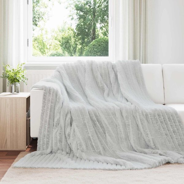 Dekorační deky 6 pcs Šedá 270 x 240 cm Fleece