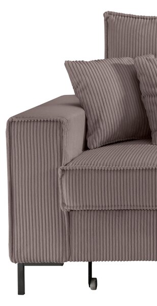 ROHOVÁ SEDAČKA, textil, šedavě hnědá P & B - Sedací soupravy, Online Only
