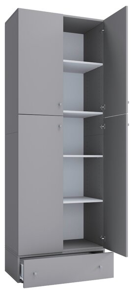 SKŘÍŇ NA ŠANONY, šedá, 70/200/39 cm MID.YOU - Online Only kancelářský nábytek, Online Only