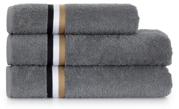 RUČNÍK, 50/100 cm, šedá Hugo Boss - Ručníky na ruce
