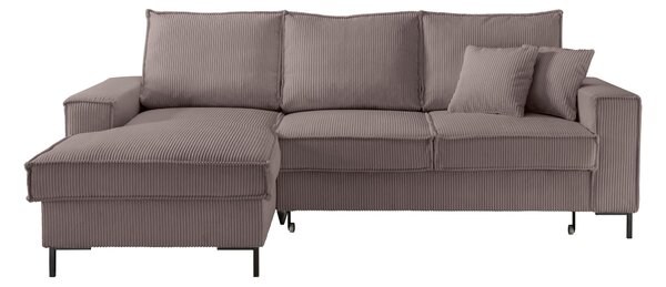 ROHOVÁ SEDAČKA, textil, šedavě hnědá P & B - Sedací soupravy, Online Only