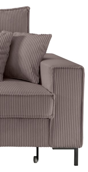 ROHOVÁ SEDAČKA, textil, šedavě hnědá P & B - Sedací soupravy, Online Only