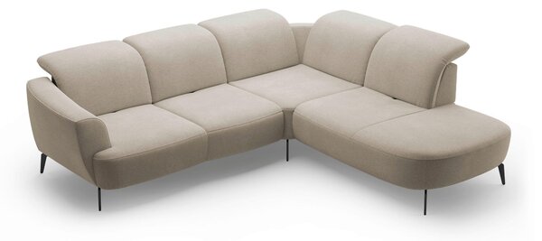 ROHOVÁ SEDAČKA, textil, béžová Sit & More - Sedací soupravy, Online Only