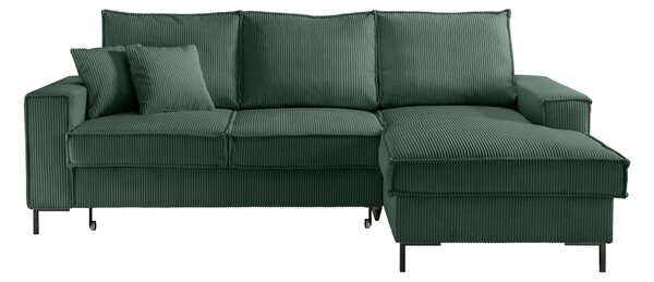 ROHOVÁ SEDAČKA, textil, tmavě zelená P & B - Sedací soupravy, Online Only