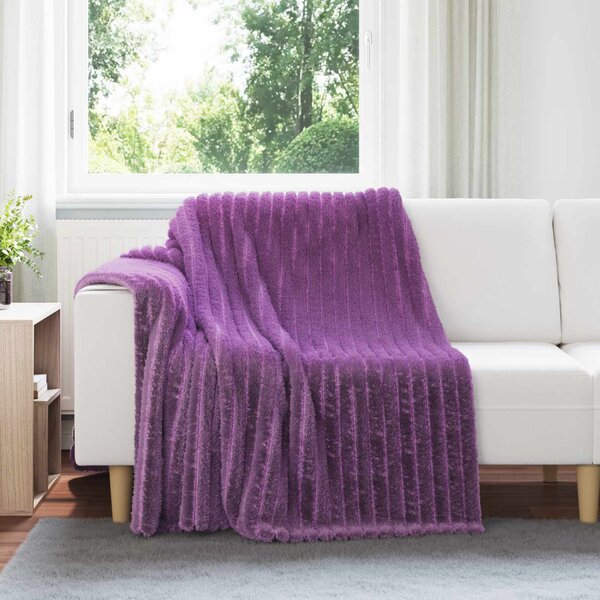 Dekorační deky 6 pcs Fialová 200 x 150 cm Fleece