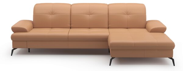 ROHOVÁ SEDAČKA, textil, kůže, cappuccino Sit & More - Sedací soupravy, Online Only