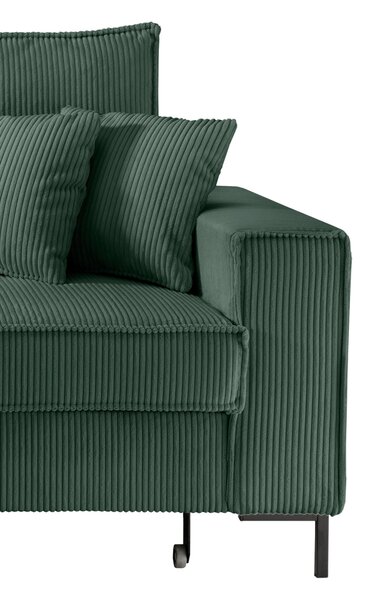 ROHOVÁ SEDAČKA, textil, tmavě zelená P & B - Sedací soupravy, Online Only