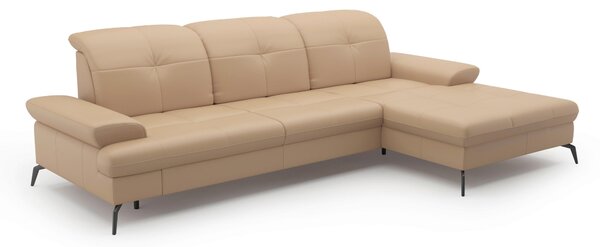 ROHOVÁ SEDAČKA, textil, kůže, cappuccino Sit & More - Sedací soupravy, Online Only