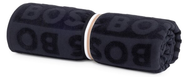 OSUŠKA NA PLÁŽ, 90/150 cm, černá Hugo Boss - Plážové osušky