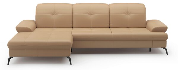 ROHOVÁ SEDAČKA, textil, kůže, cappuccino Sit & More - Sedací soupravy, Online Only