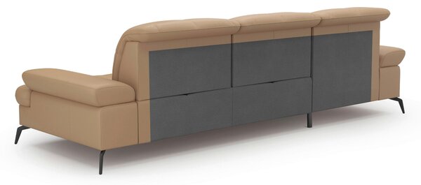ROHOVÁ SEDAČKA, textil, kůže, cappuccino Sit & More - Sedací soupravy, Online Only