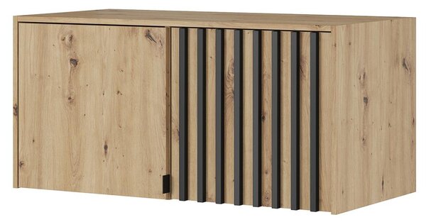Šatní skříň NELLY 2D se zrcadlem + nástavec | 105 cm | artisan
