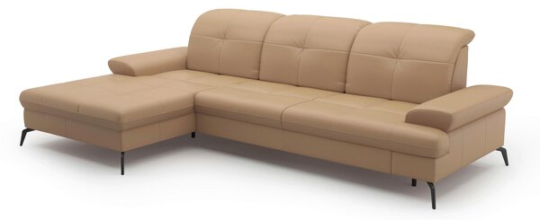 ROHOVÁ SEDAČKA, textil, kůže, cappuccino Sit & More - Sedací soupravy, Online Only