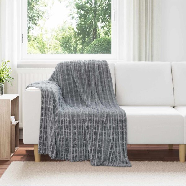 Dekorační deky 6 pcs Tmavě šedá 150 x 130 cm Fleece