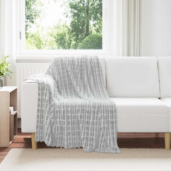 Dekorační deky 6 pcs Šedá 150 x 130 cm Fleece