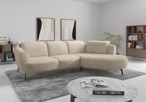 ROHOVÁ SEDAČKA, textil, pískové barvy Sit & More - Sedací soupravy, Online Only