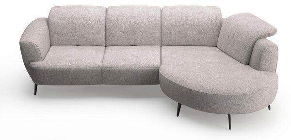 ROHOVÁ SEDAČKA, textil, barvy stříbra Sit & More - Sedací soupravy, Online Only