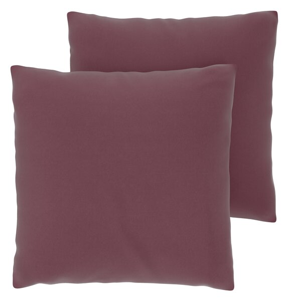 Livarno® Potah na polštář z mikrovláknitého saténu, 50 x 60 cm, 2 kusy (bordó) (100413473005)
