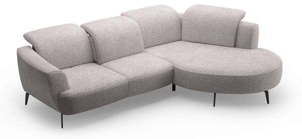ROHOVÁ SEDAČKA, textil, barvy stříbra Sit & More - Sedací soupravy, Online Only