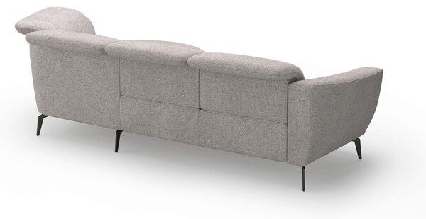 ROHOVÁ SEDAČKA, textil, barvy stříbra Sit & More - Sedací soupravy, Online Only