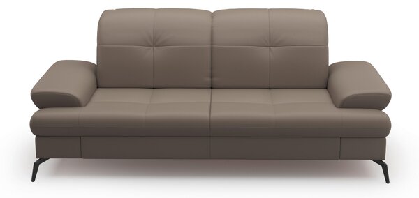 2,5SEDÁK, šedá, kombinace pravá kůže/látka Sit & More - Pohovky, Online Only