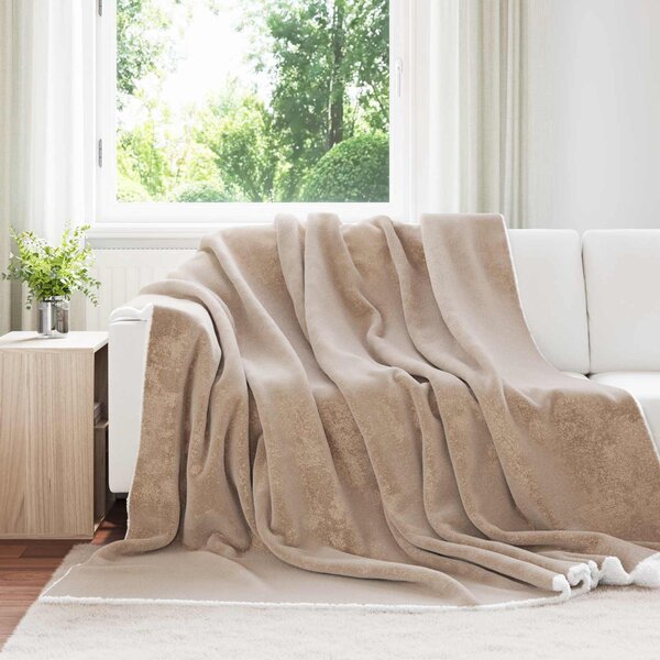 Plažová deka Velbloudí 220 x 240 cm Fleece