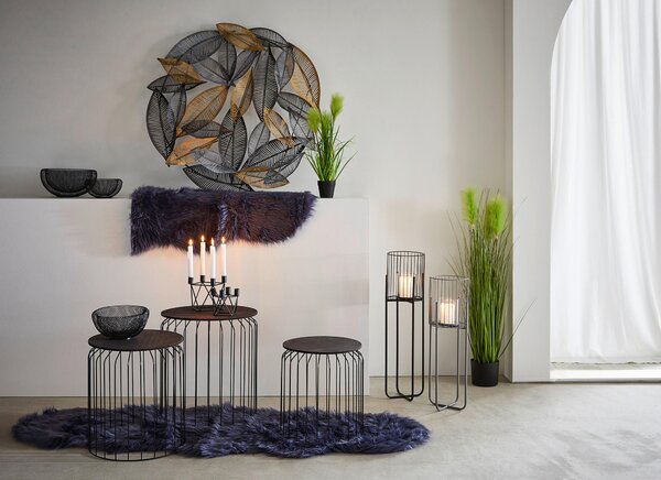 ODKLÁDACÍ STOLEK, černá Ambia Home - Odkládací stolky, Online Only