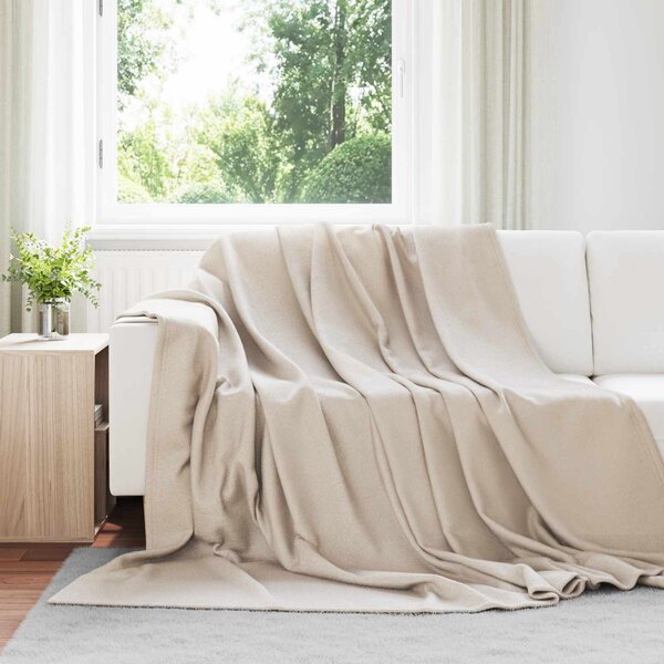 Dekorační deky 6 pcs Béžová 240 x 220 cm Fleece