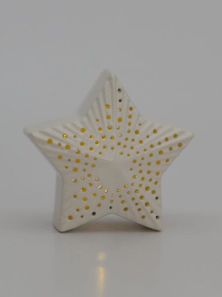 Sinsay - Vánoční LED lampa ve tvaru hvězdy - bílá
