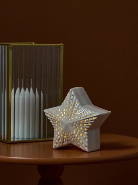 Sinsay - Vánoční LED lampa ve tvaru hvězdy - bílá