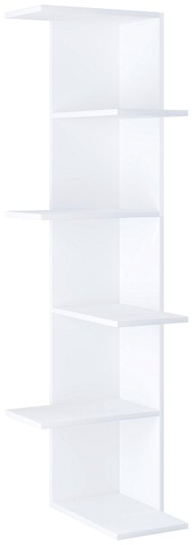 ROHOVÝ REGÁL, bílá, 37/140/37 cm MID.YOU - Online Only regály & police, Online Only