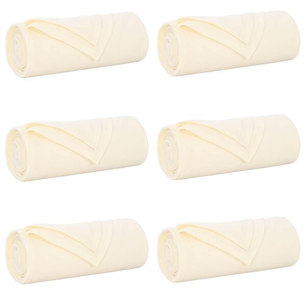 Dekorační deky 6 pcs Krémová 200 x 150 cm Fleece