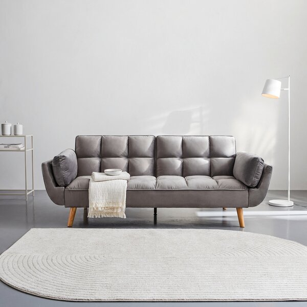 ROZKLÁDACÍ POHOVKA, textil, šedá P & B - Rozkládací pohovky, Online Only