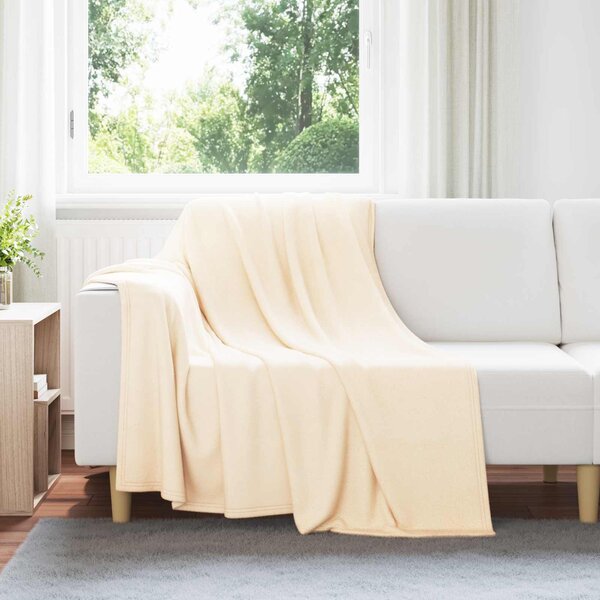 Dekorační deky 6 pcs Krémová 200 x 150 cm Fleece