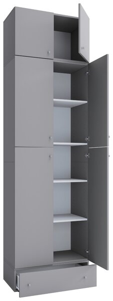 SKŘÍŇ NA ŠANONY, šedá, 70/240/39 cm MID.YOU - Online Only kancelářský nábytek, Online Only