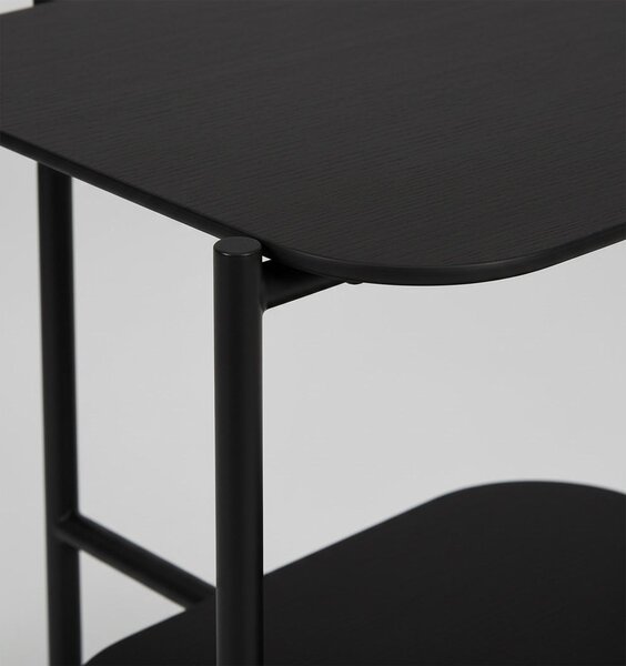 KONFERENČNÍ STOLEK, černá, dřevo, kov, kompozitní dřevo, 62,4/38,2/52 cm Lomoco - Konferenční stolky, Online Only
